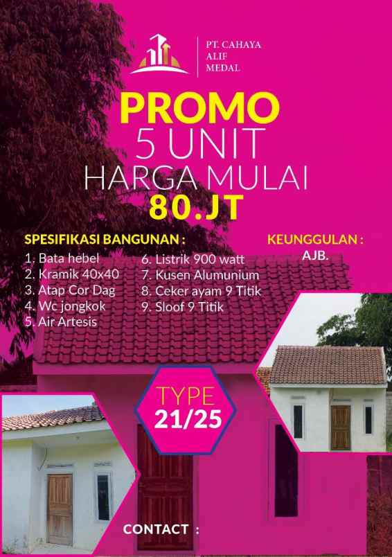 promo 5 unit 80 jutaan di cupu mekar indah