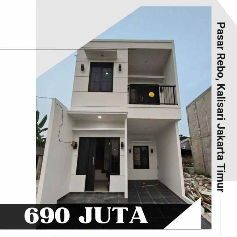 rumah 2 lantai desain modern kalisari jakarta timur
