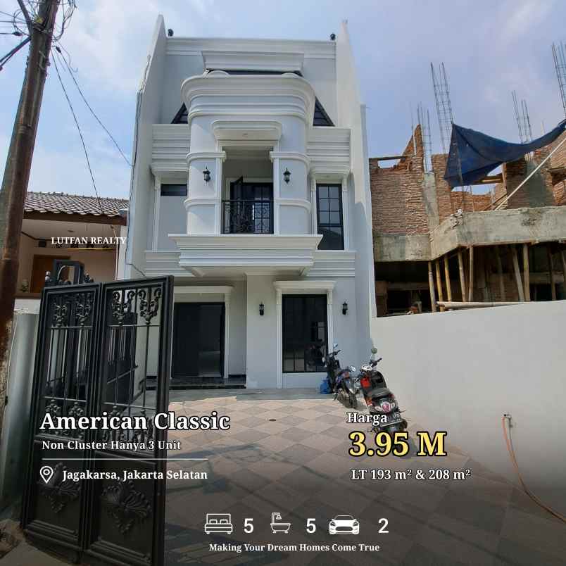 rumah american non cluster dekat tol andara