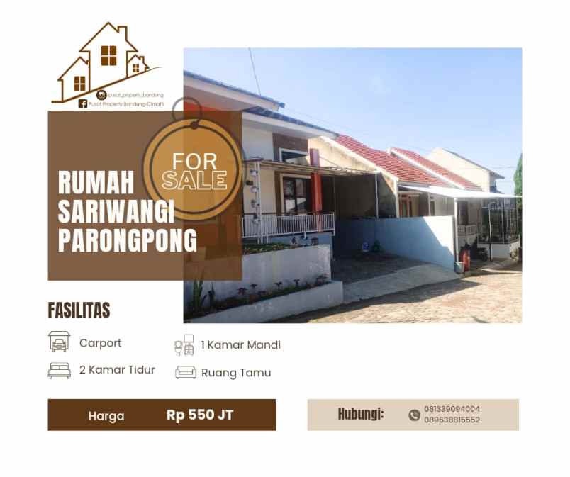 rumah area sariwangi siap huni murah