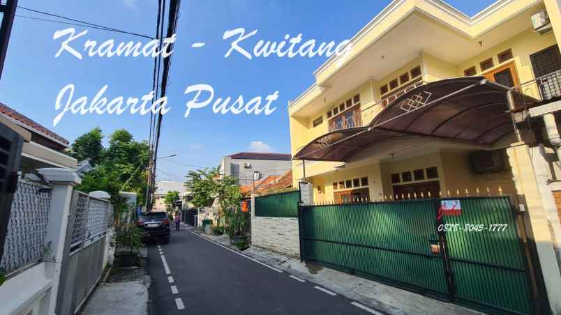 rumah bagus area kramat kwitang salemba jakarta pusat