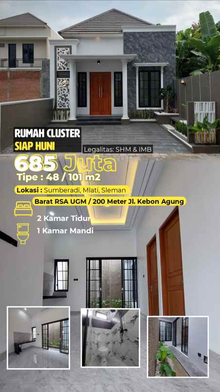 rumah baru dalam cluster di sumberadi mlati sleman