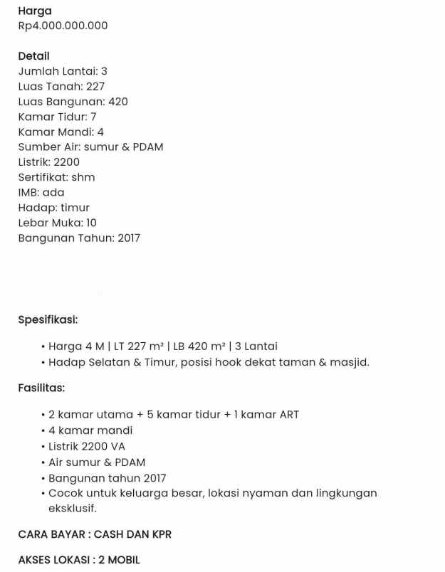 rumah cimahi dekat tol baros