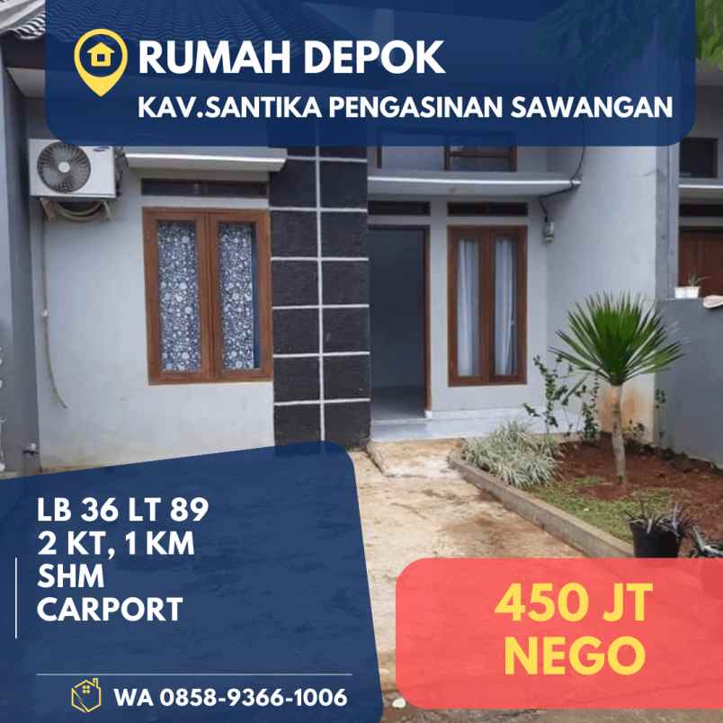 rumah depok sawangan cakep minimalis siap huni