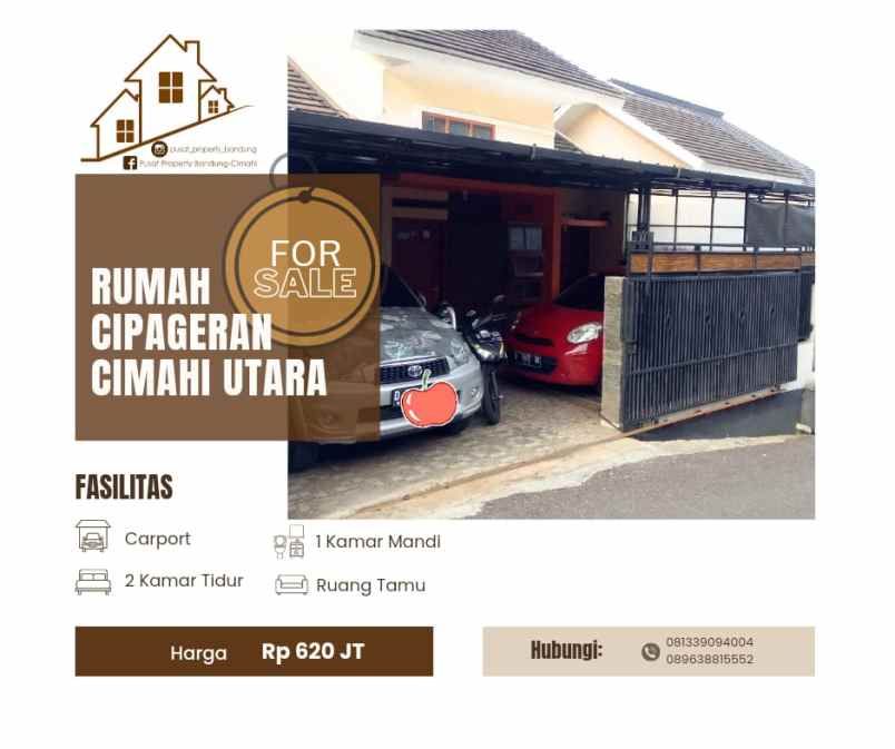 rumah di cipageran siap huni aman nyaman