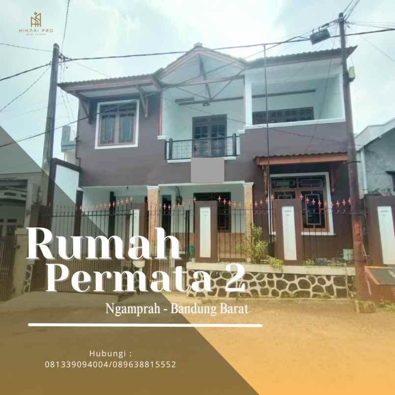 rumah komplek permata 2 lantai siap huni