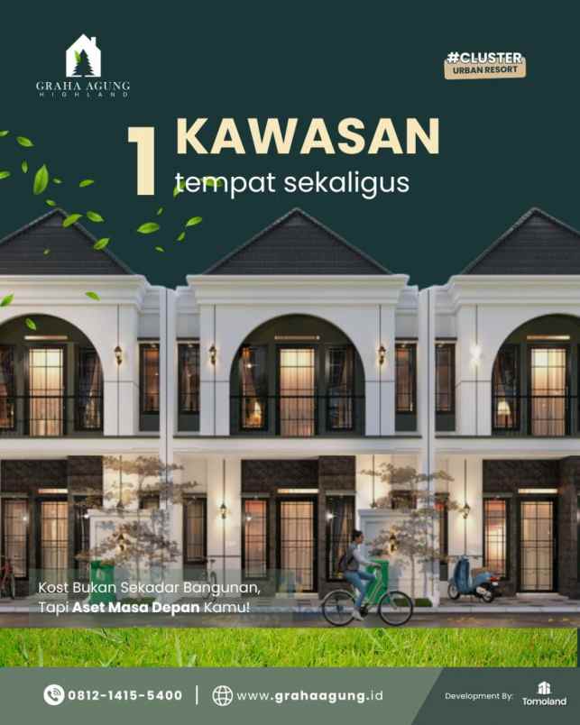 rumah kost dijual di malang 8 kamar lokasi premium