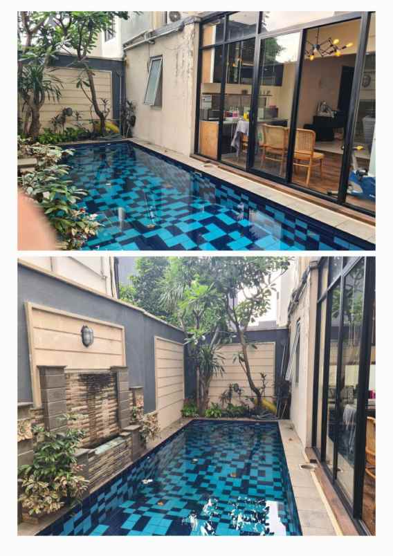 rumah mewah townhouse 2 lantai ff s pool shm b u b