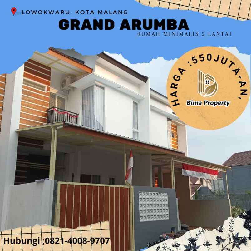 rumah modern 2 lantai dikota malang