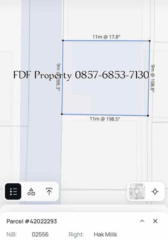 tanah di bandung dekat ke jl riau