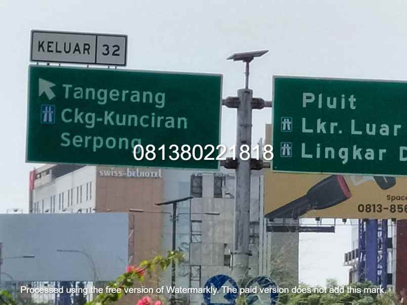 tanah di pinggir jalan tol airport sedyatmo