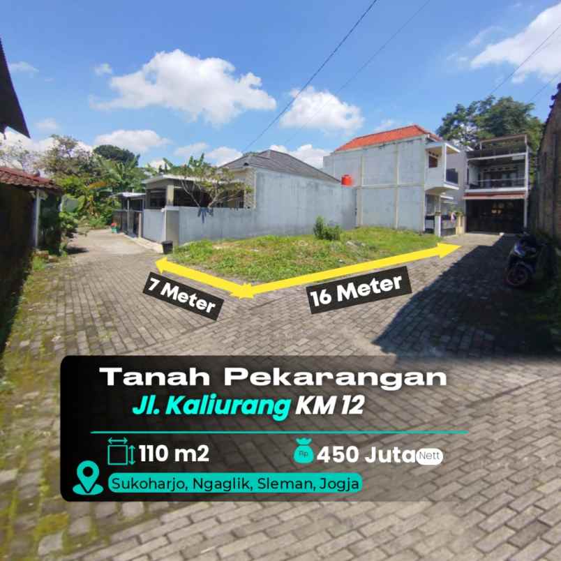 tanah hook dalam cluster di jl kaliurang km 12 sleman