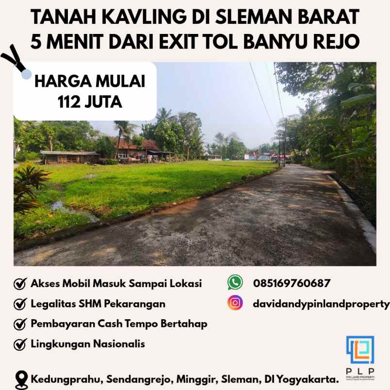 tanah kavling dekat exit tol banyu rejo