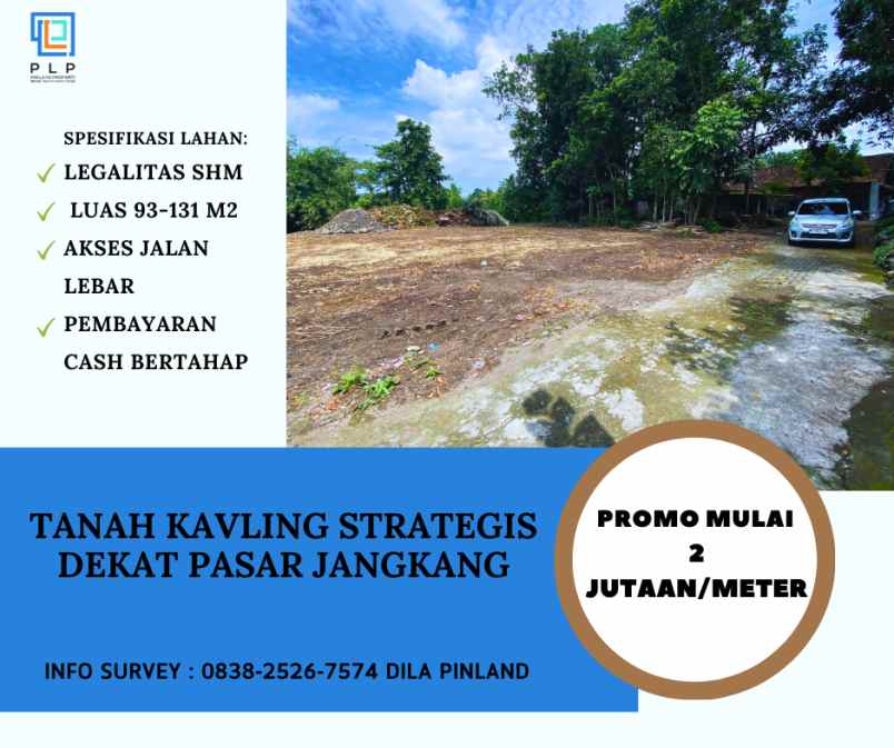 tanah kavling strategis 500 meter jl besi jangkang