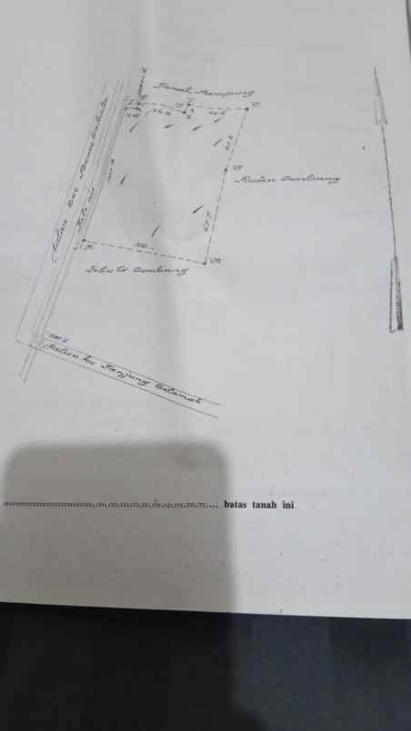 tanah kosong daerah mencirim sunggal dijual