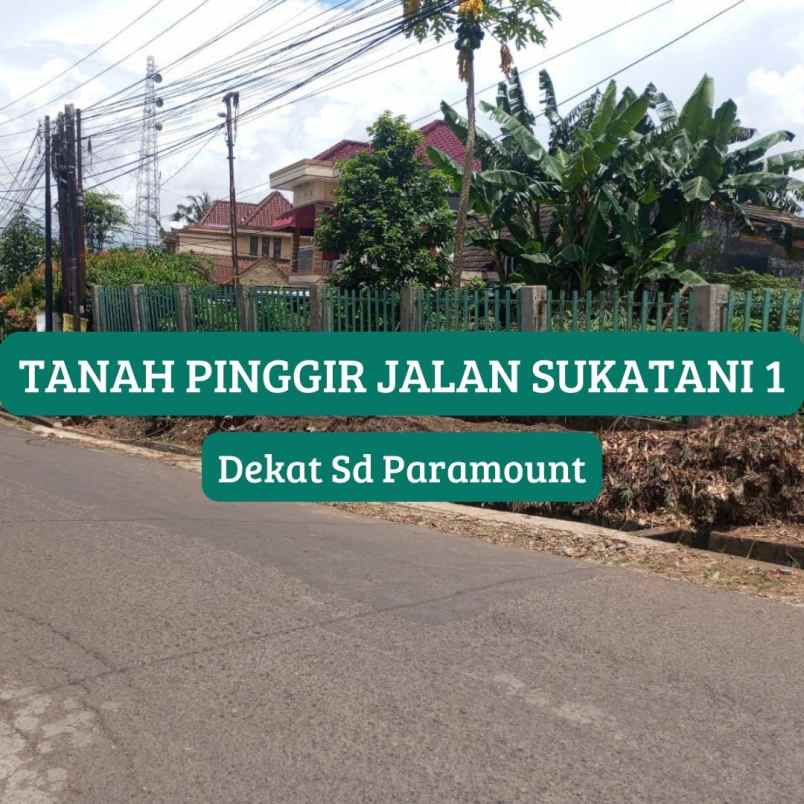 tanah murahh pinggir jalan sukatani