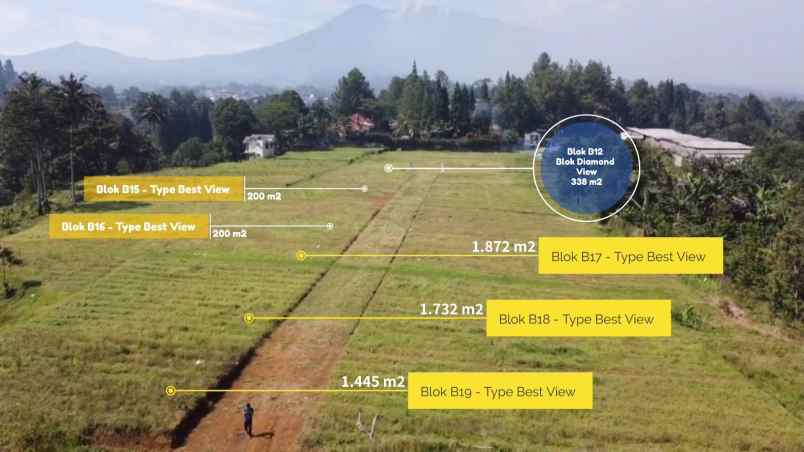 tanah strategis akses bus di puncak bogor