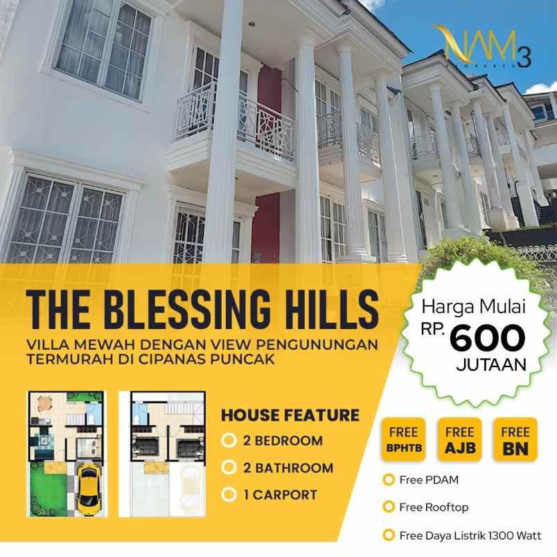 villa blessing hills cipanas puncak