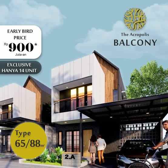 balcony acropolis rumah industrialis di cibinong bogor