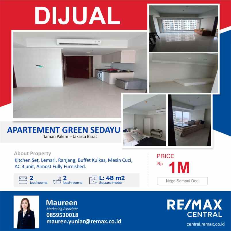 dijual apartemen apartemen green sedayu