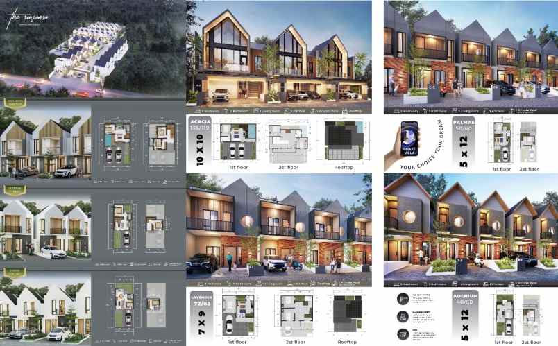 dijual hunian villa view pegunungan