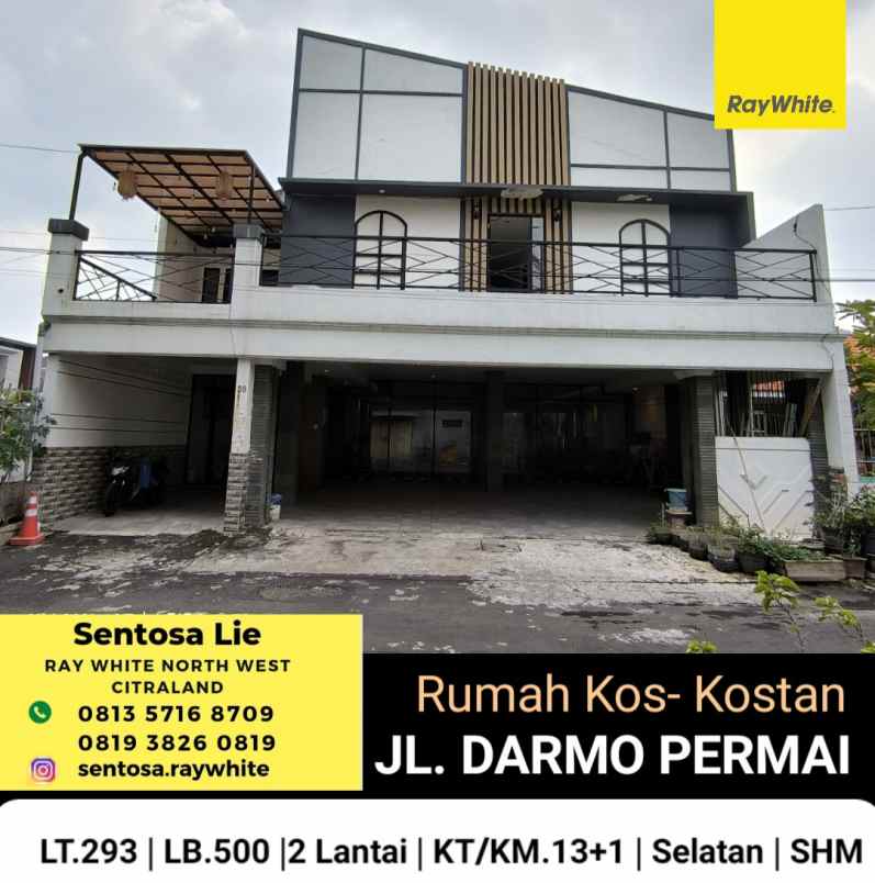 dijual kost jalan darmo permai