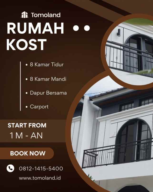 dijual kost jl chili jl perum joyo