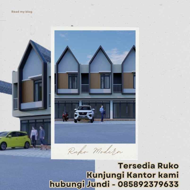 dijual ruko gudang kantor jalan raya kalisuren tepi