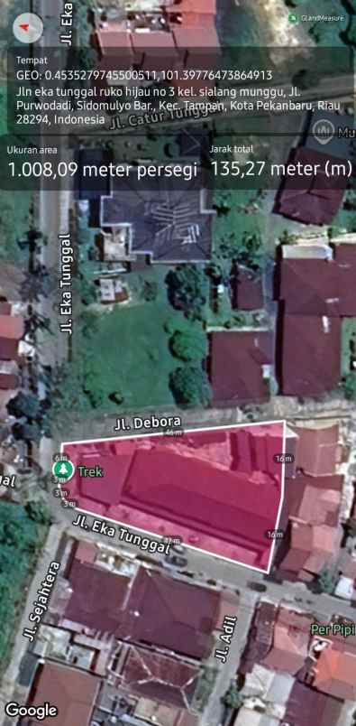 dijual ruko gudang kantor jl eka tunggal jl purwodadi