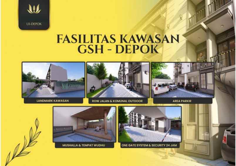 dijual ruko gudang kantor kukusan