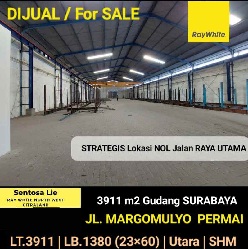 dijual ruko gudang kantor margomulyo permai