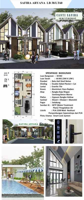 dijual rumah aryana karawaci tangerang