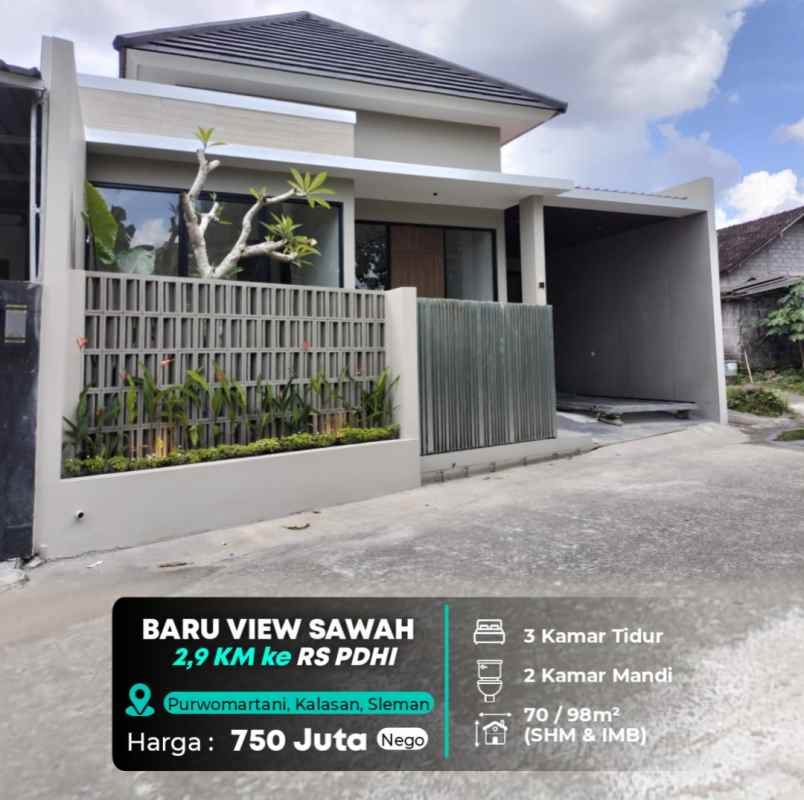 dijual rumah candi sambisari