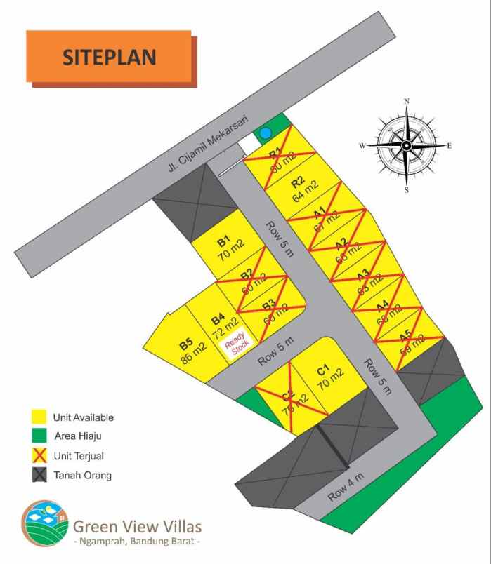 dijual rumah cijamil mekarsari