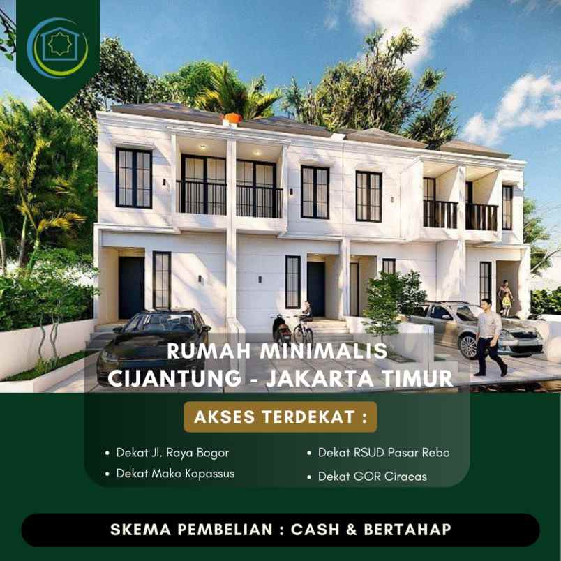 dijual rumah cijantung pasar rebo