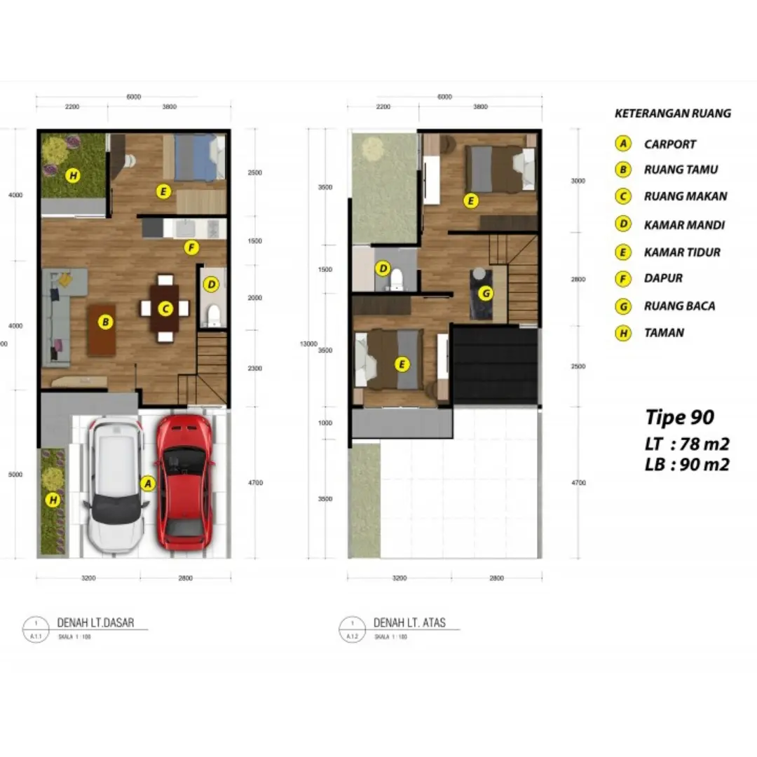 dijual rumah cluster flourist terrace