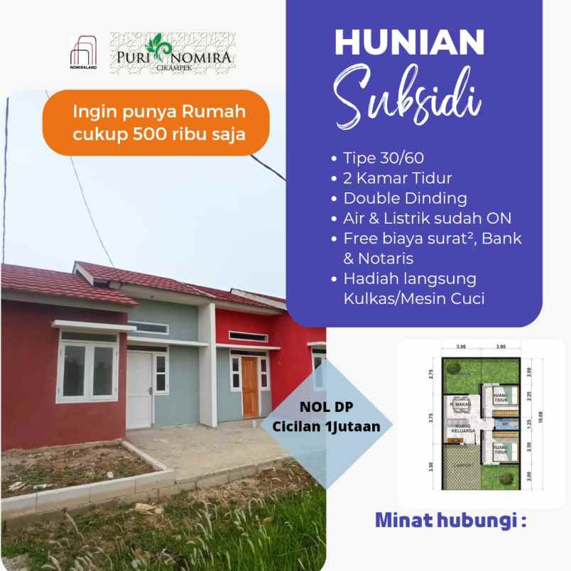 dijual rumah desa pangulah utara kota