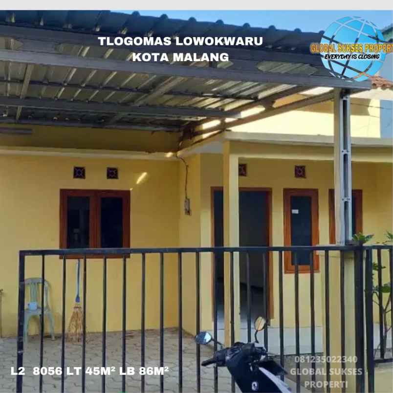 dijual rumah di kecamatan lowokwaru