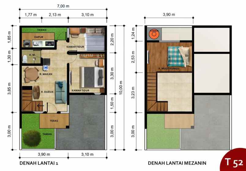 dijual rumah jalan asem jaya mustika