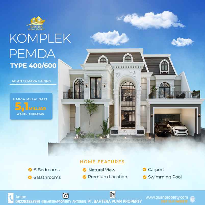 dijual rumah jalan cemara gading pekanbaru