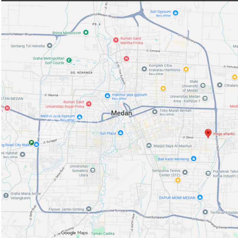 dijual rumah jalan denai