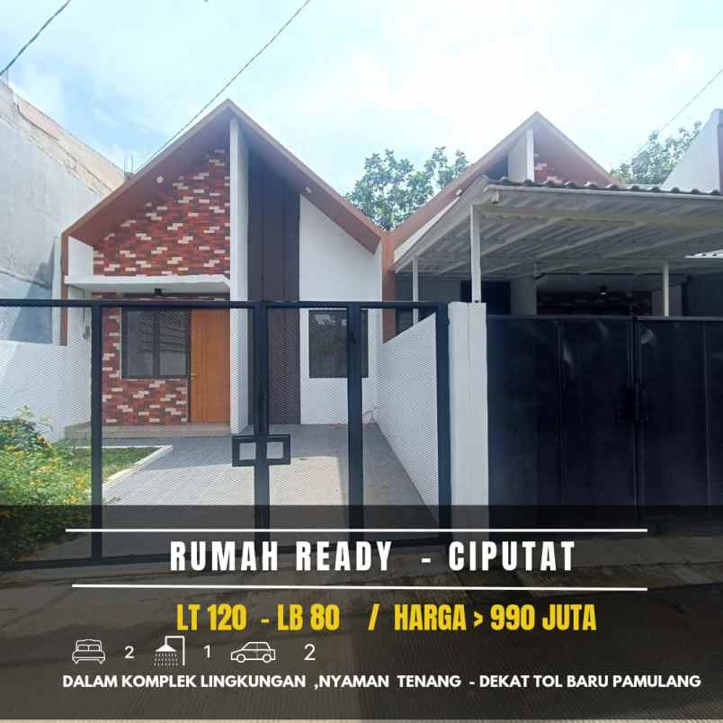 dijual rumah jalan komplek kesehatan