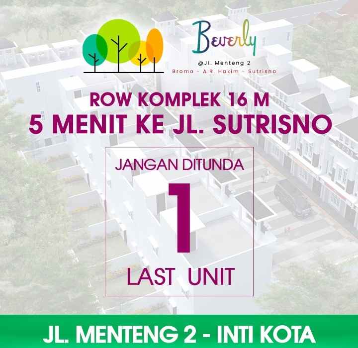 dijual rumah jalan menteng 2 denai