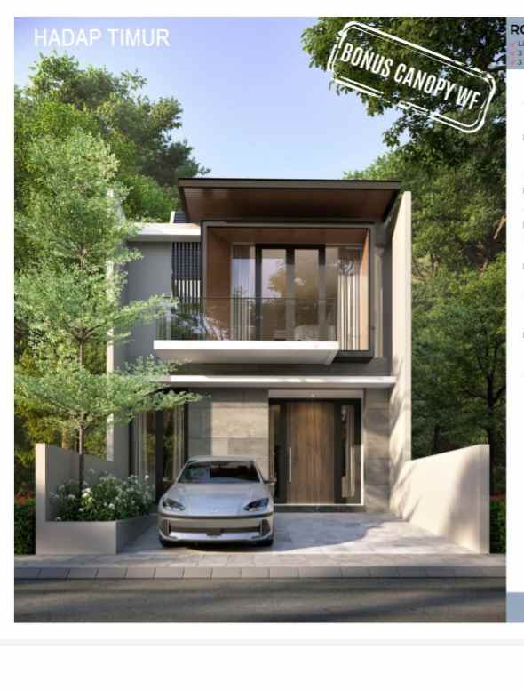 dijual rumah jalan north west lake