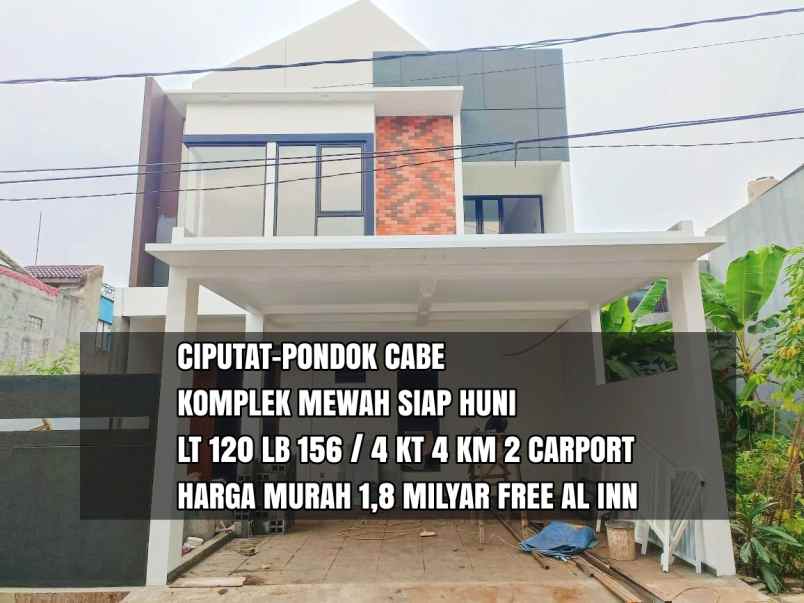 dijual rumah jalan raya ciputat pondok