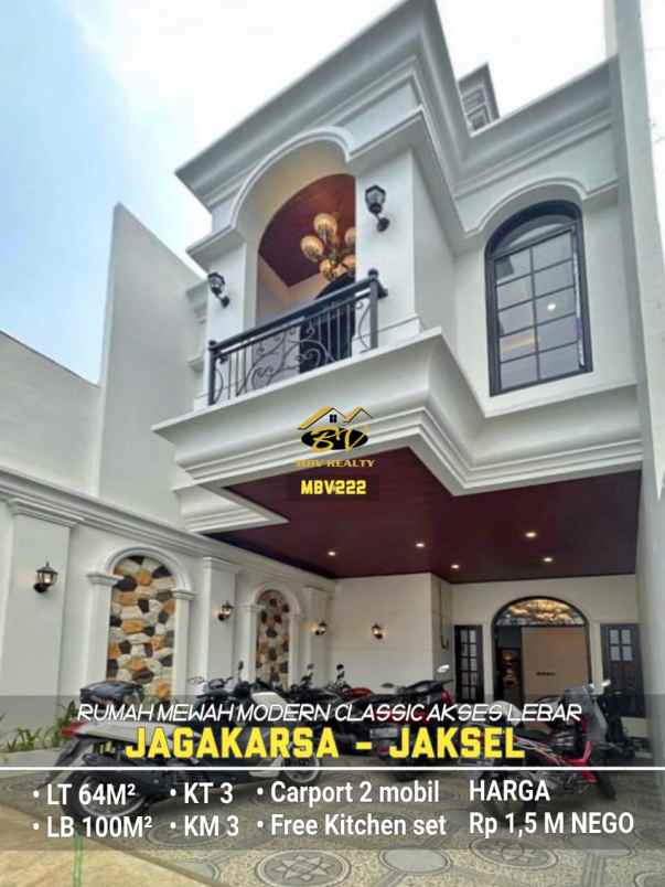 dijual rumah jalan raya jagakarsa