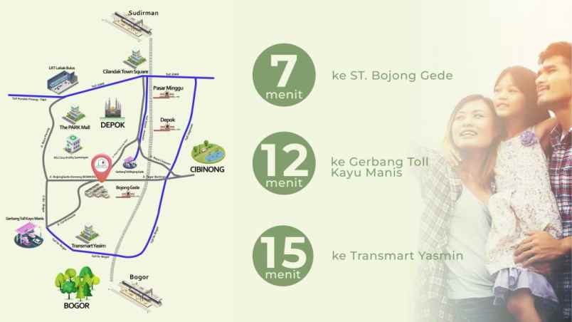 dijual rumah jl cendrawasih tajurhalang