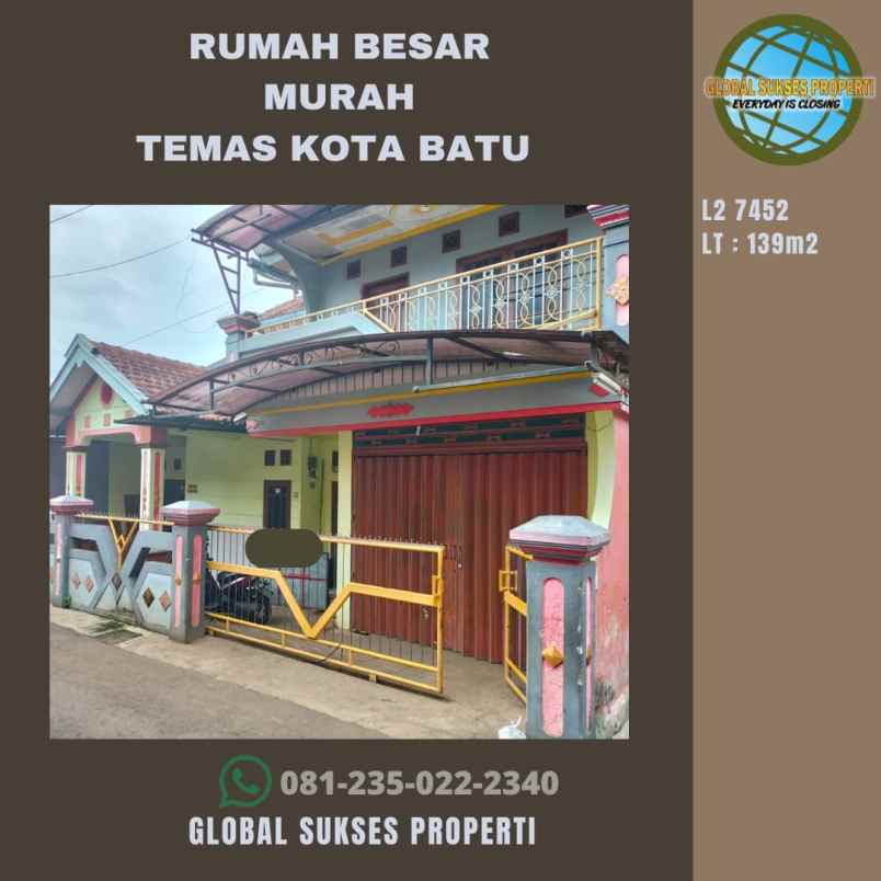 dijual rumah jl dewi sartika