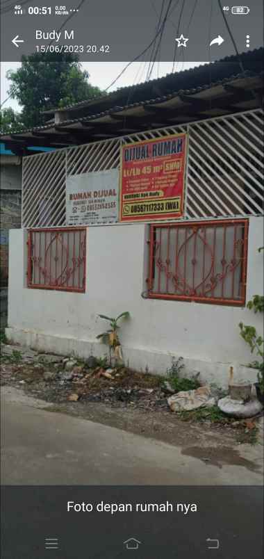 dijual rumah jl dimun iv bbm no 4