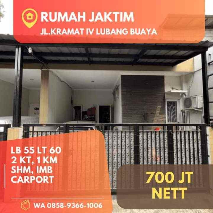 dijual rumah jl kramat iv